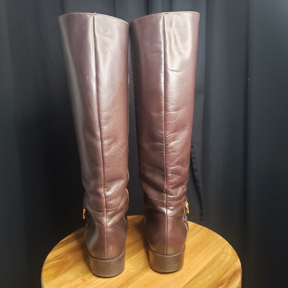 Etienne Aigner Riding Boots - Chocolate Brown - Women's size 8 - Picture 5 of 11